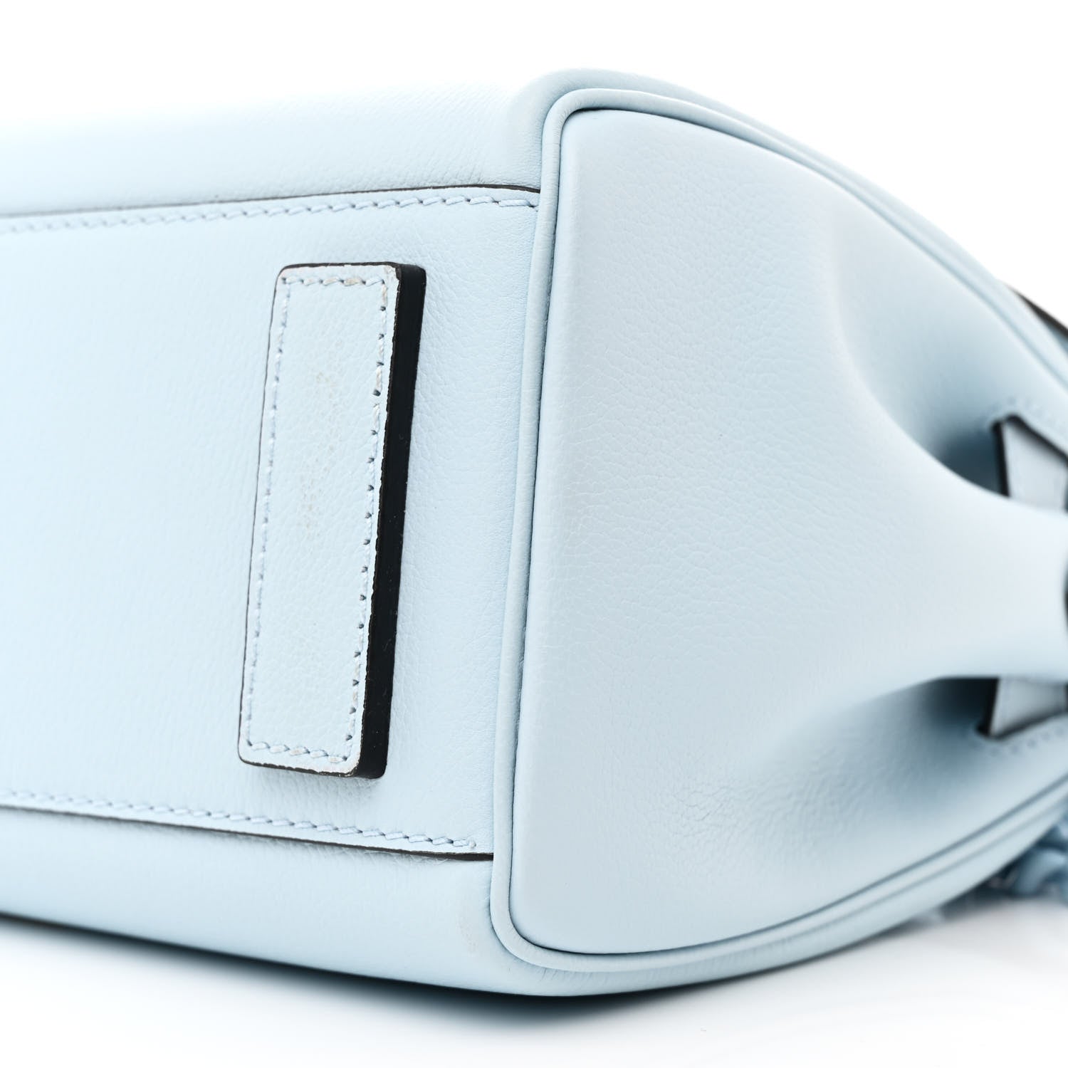 Versace Calfskin Medium La Medusa Top Handle Handbag Light Blue 10 of 11