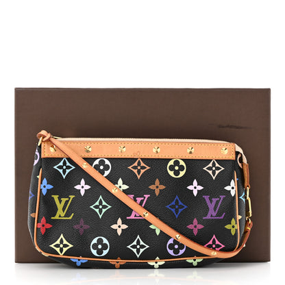 Louis Vuitton Monogram Multicolor Pochette Accessories Black 11 of 11
