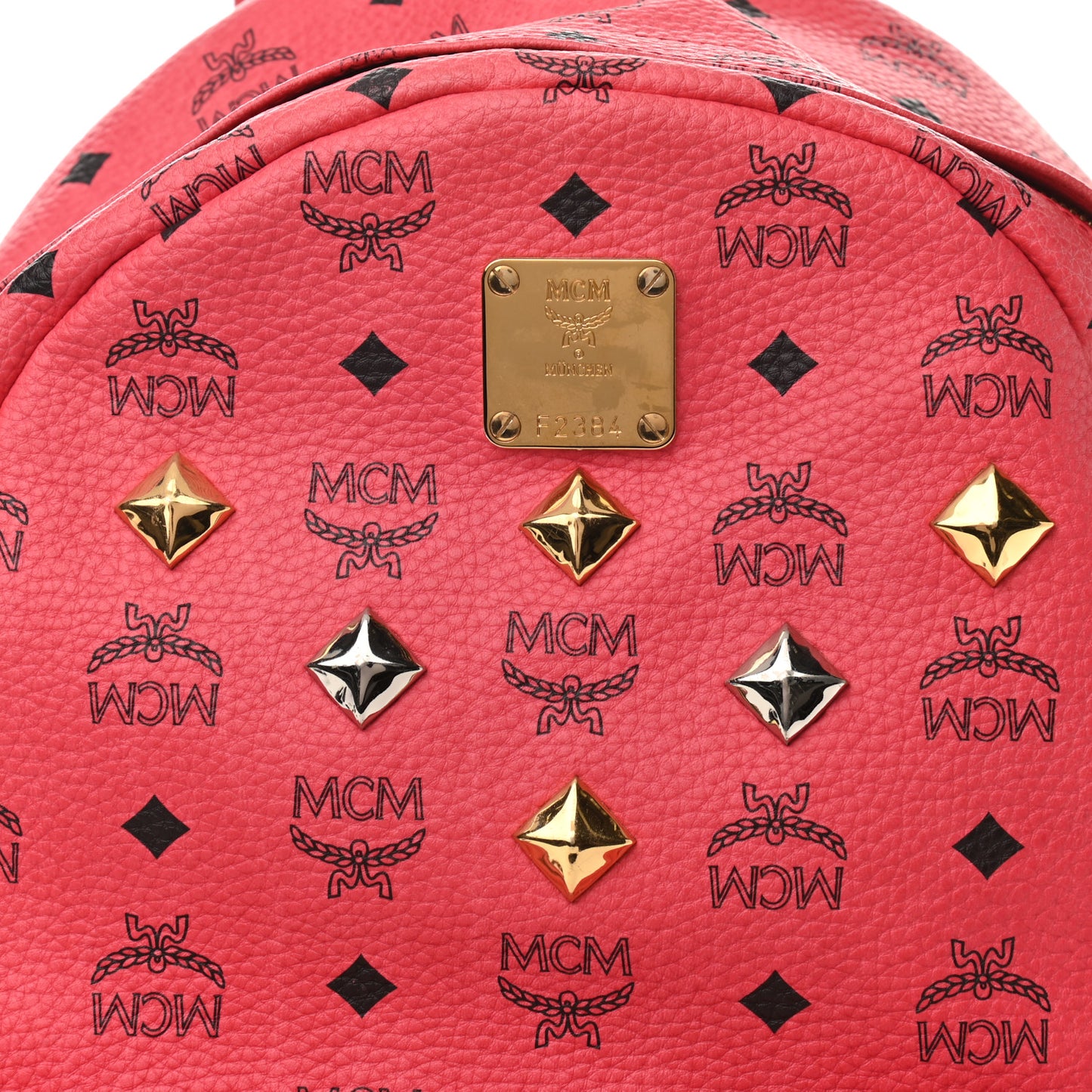 Visetos Medium Sprinkle Stud Stark Backpack Corail