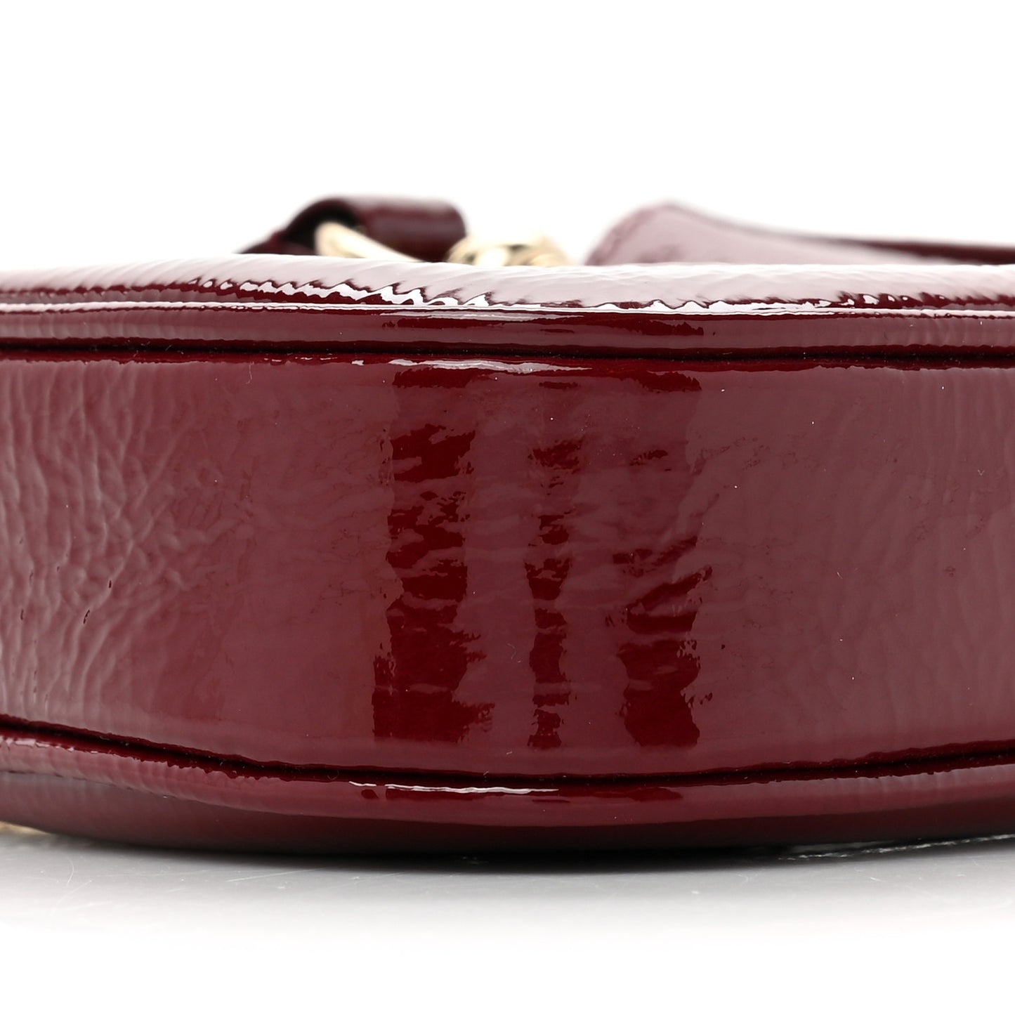 Crinkled Patent Mini Jackie Notte Bag Rosso Ancora Red
