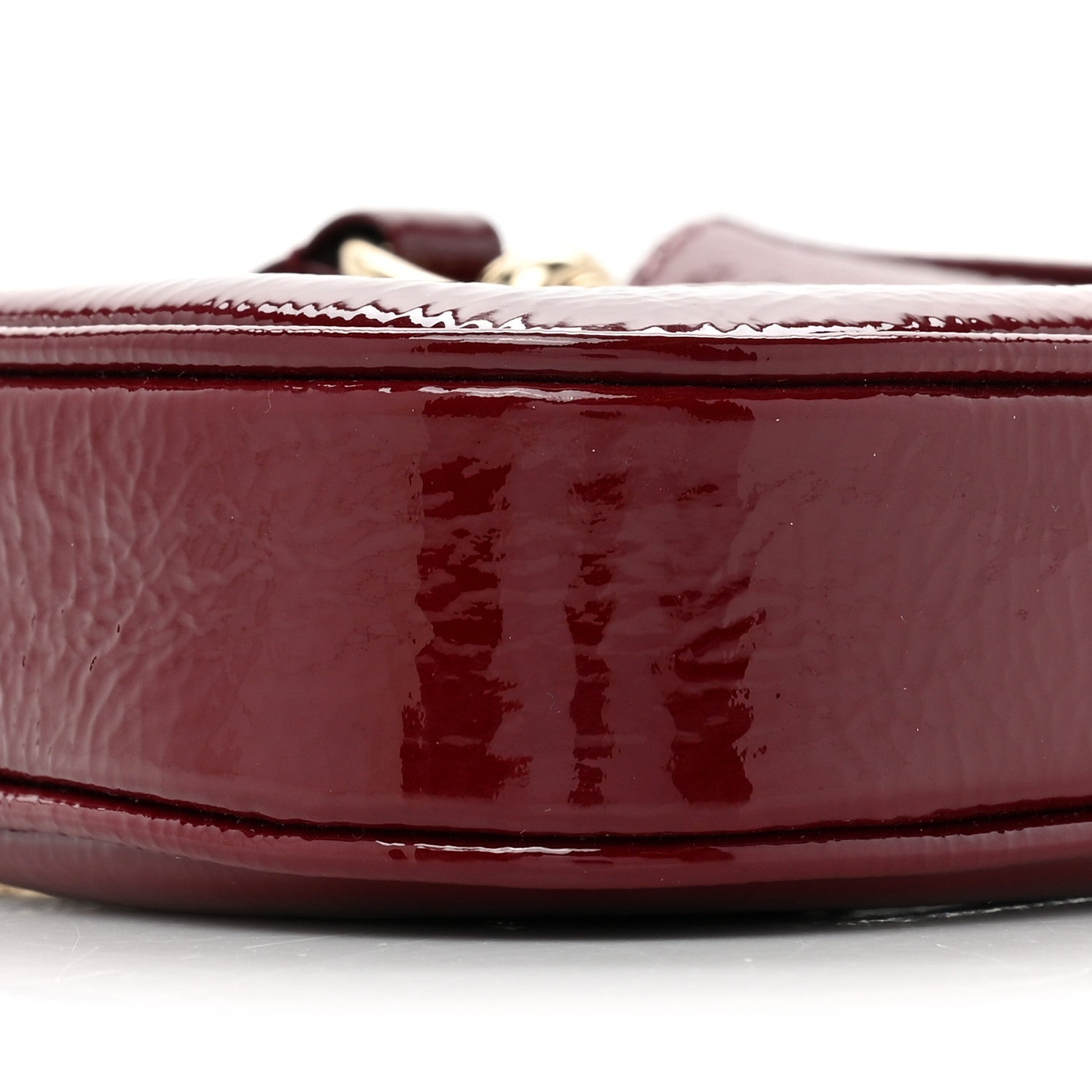Gucci Crinkled Patent Mini Jackie Notte Bag Rosso Ancora Red 9 of 10