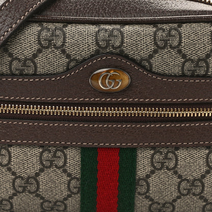 Gucci GG Supreme Monogram Web Mini Ophidia Shoulder Bag Brown 7 of 12