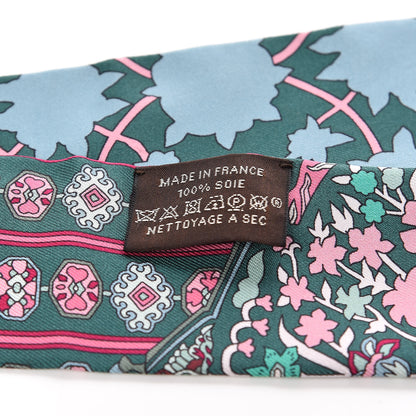 Hermes Silk Tapis Persans Twilly Lagon Vert Rose 3 of 4