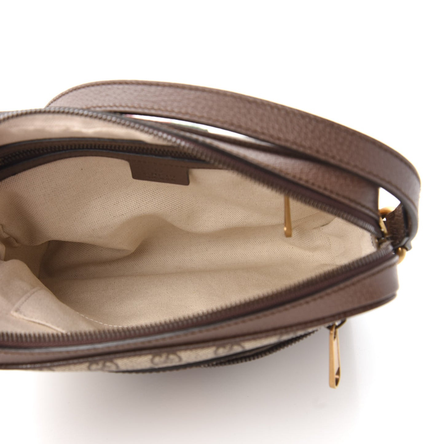 GG Supreme Monogram Web Small Ophidia Messenger Bag Brown