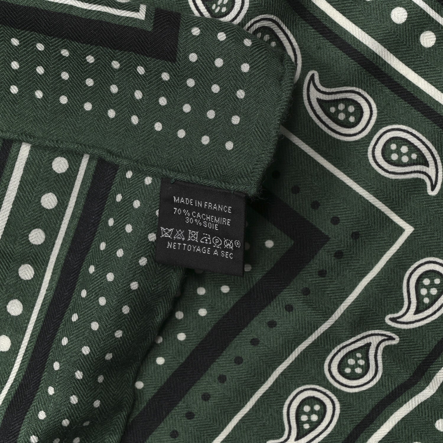 Hermes Cashmere Silk Les Cles Bandana Shawl 140 3 of 4