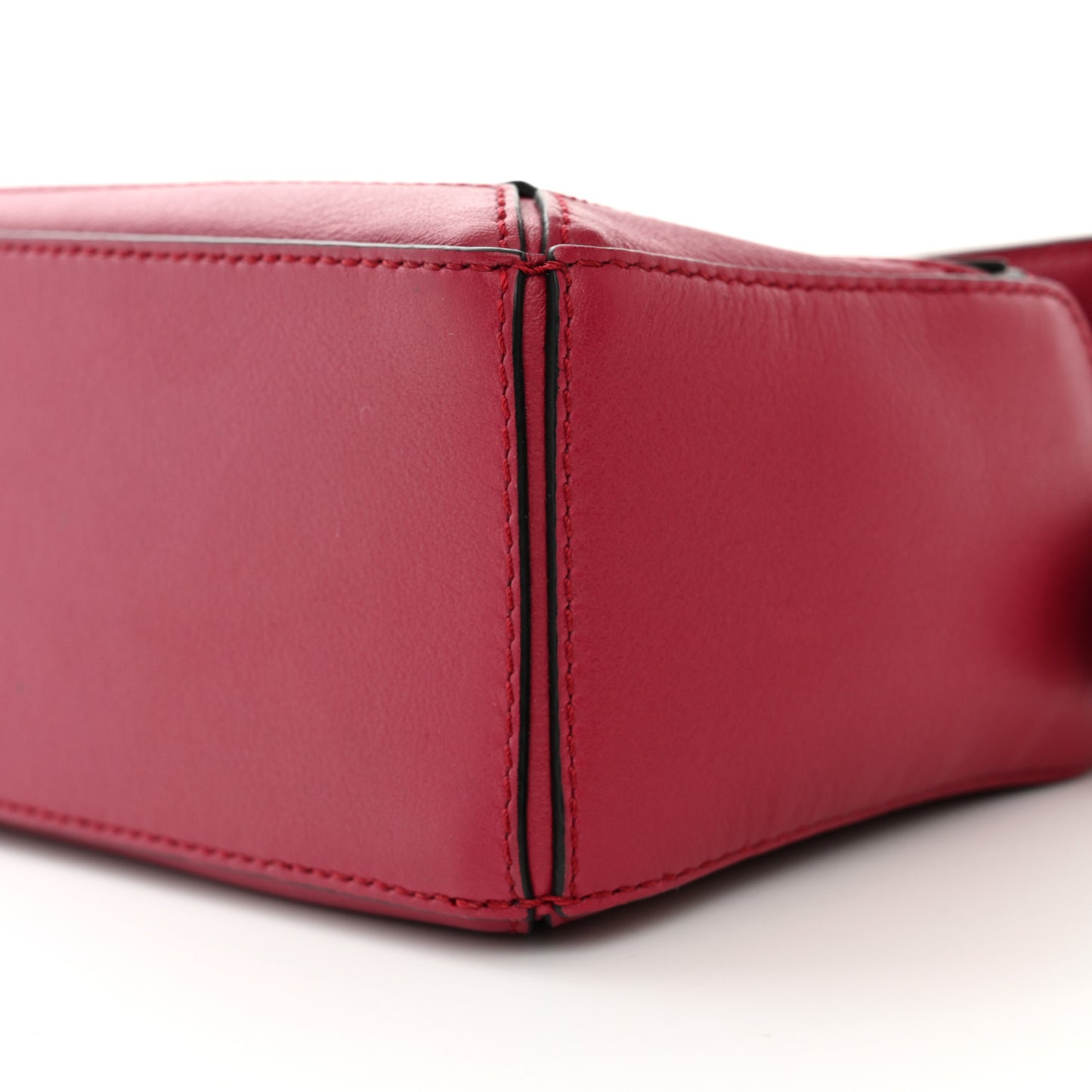 Calfskin Mini Puzzle Bag Raspberry