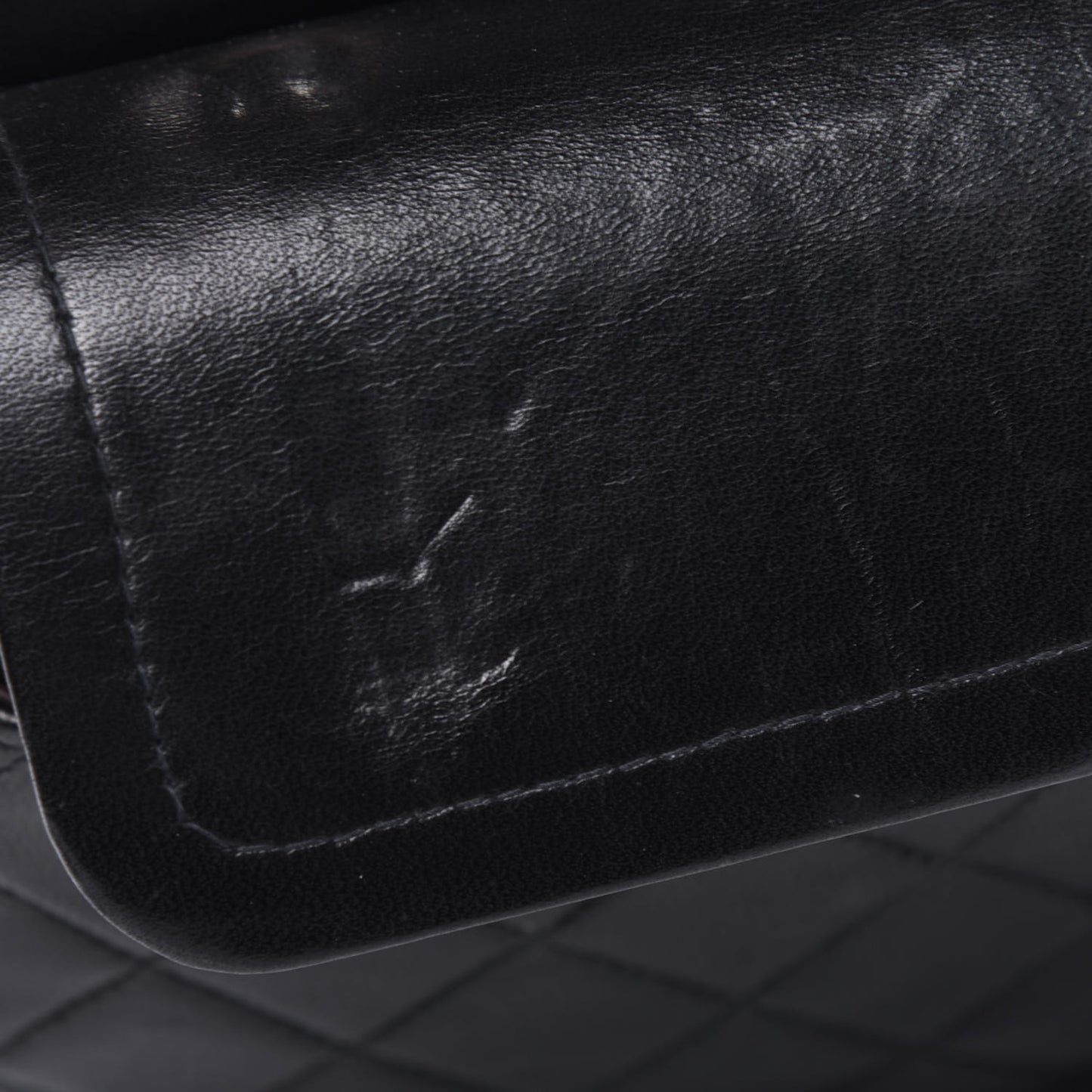 Lambskin Quilted Small Double Flap Black