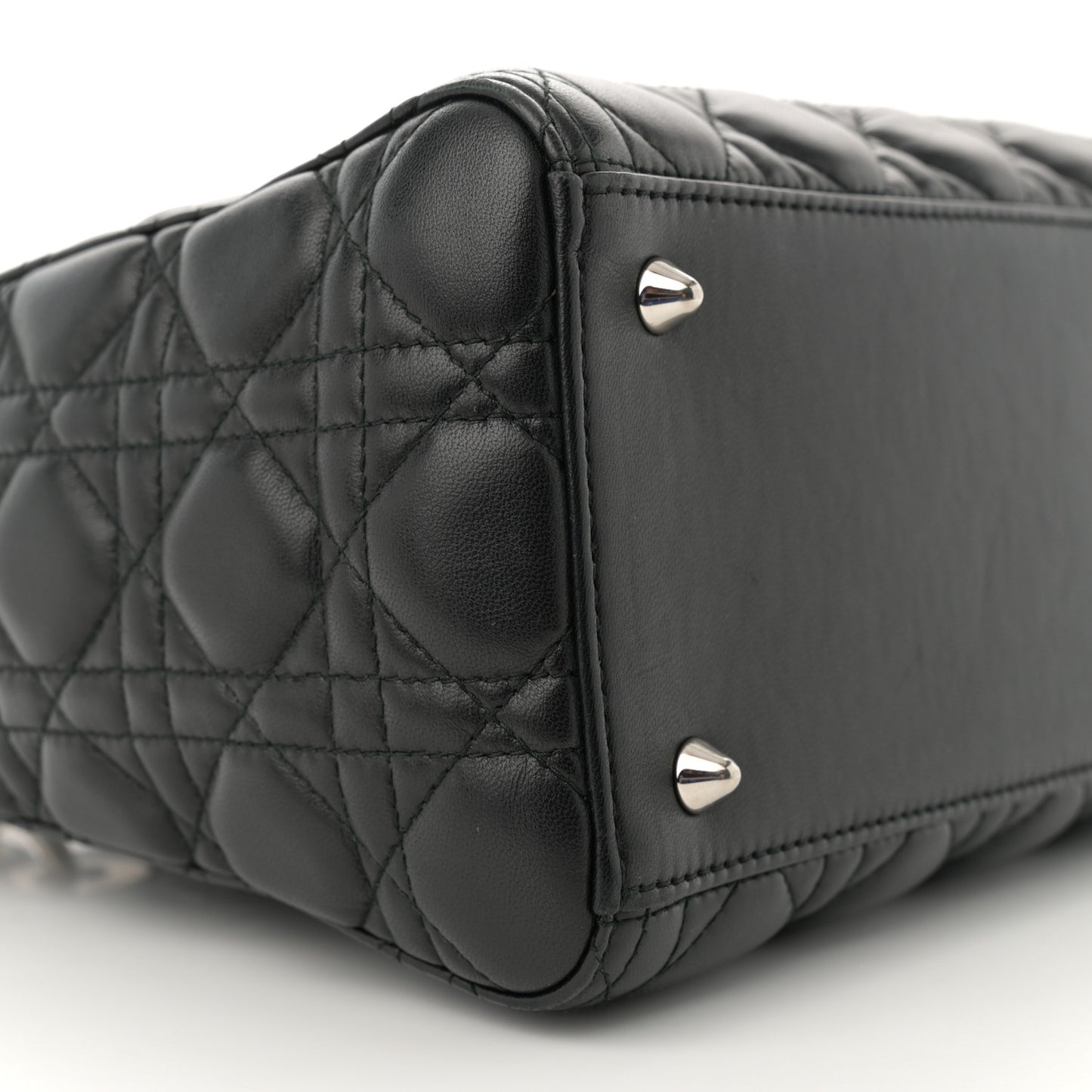 Lambskin Cannage Medium Lady Dior Black