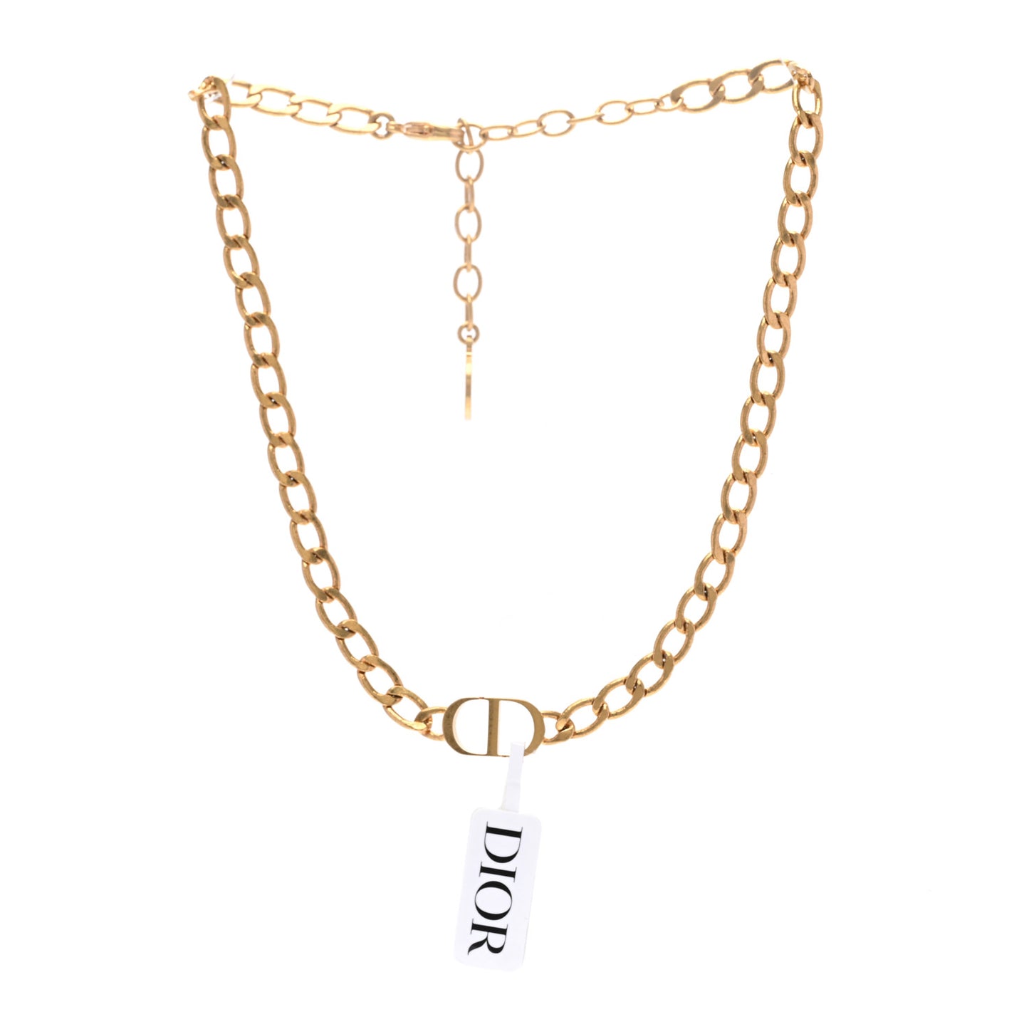 Metal Petit CD Choker Necklace Gold