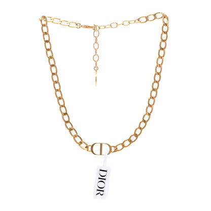 Christian Dior Metal Petit CD Choker Necklace Gold 1 of 5