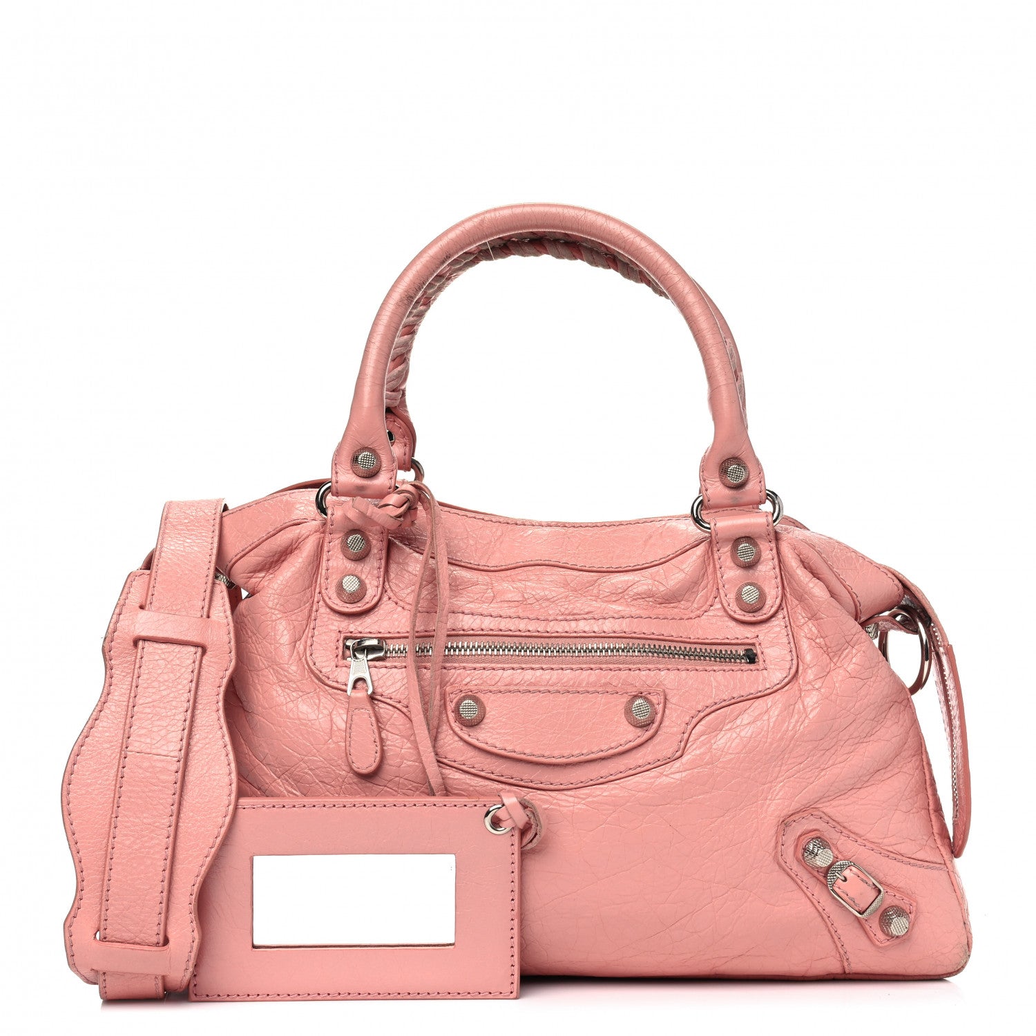 Balenciaga Agneau Giant 12 Silver Hardware Town Rose Peche 1 of 13