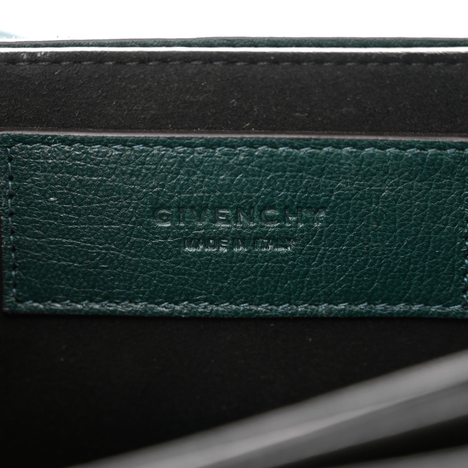 Givenchy Goatskin Small GV3 Shoulder Bag Fir Green 6 of 9