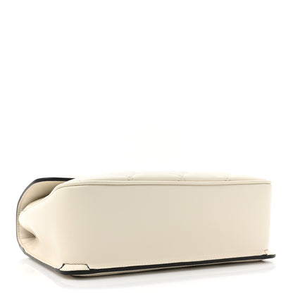 Gucci Calfskin Quilted Small Deco Shoulder Bag Mystic White 4 of 13