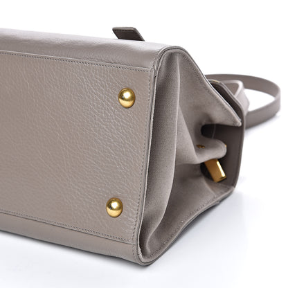 Saint Laurent Calfskin Canvas Small Muse Two Gray 8 of 9