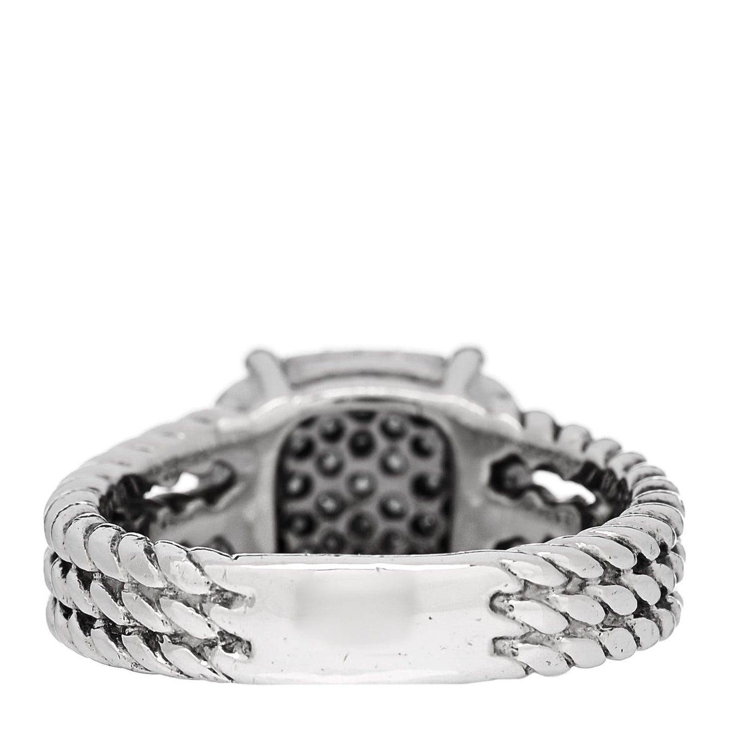 Sterling Silver Diamond 10mm Petite Wheaton Ring 54 6.75
