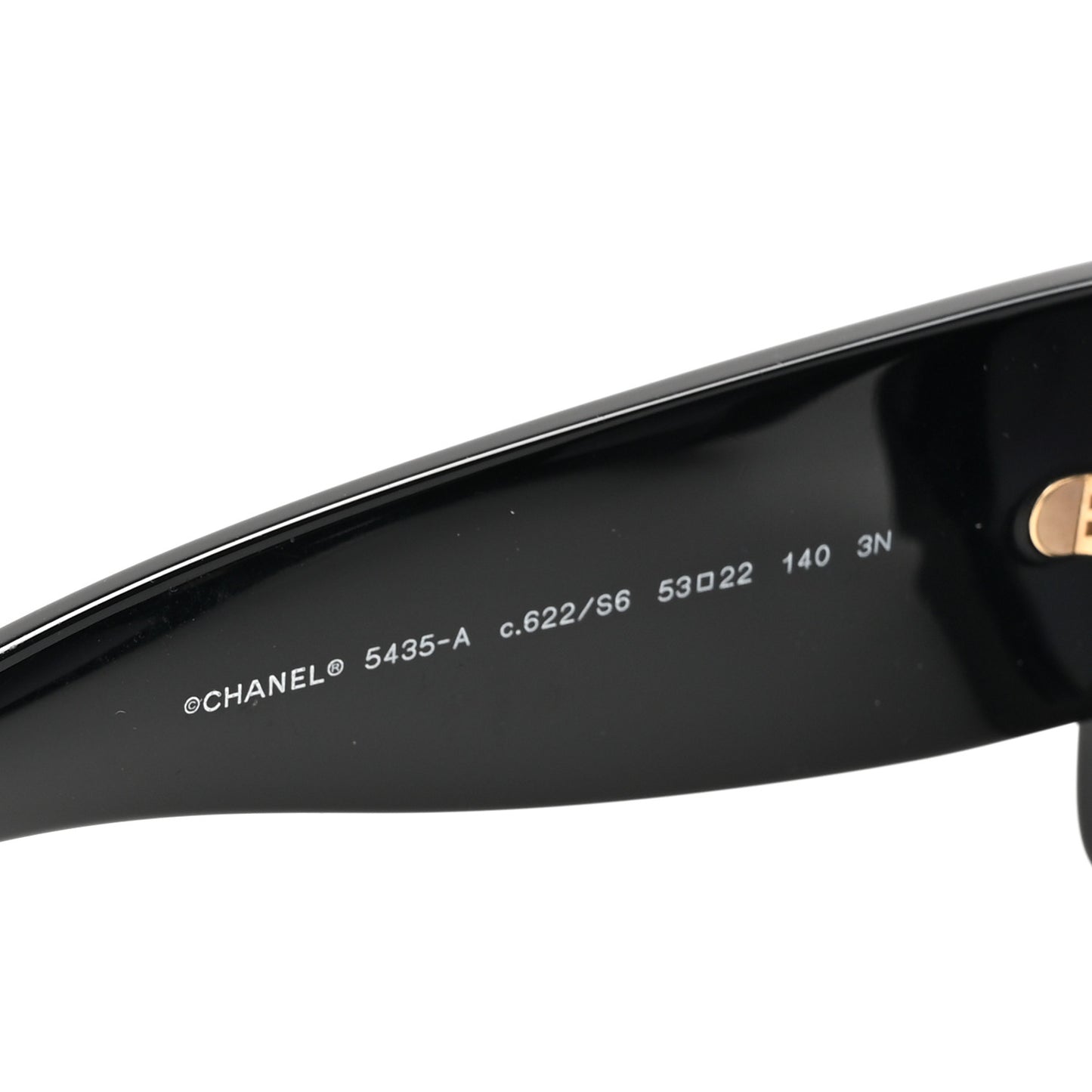 Acetate Rectangle Sunglasses 5435-A Black