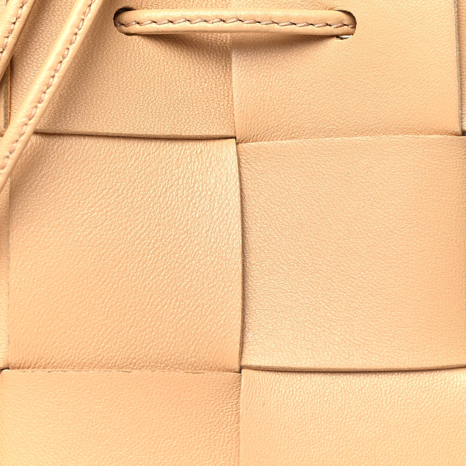 Bottega Veneta Nappa Maxi Intrecciato Mini Cassette Bucket Bag Almond 6 of 8