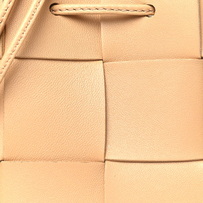 Bottega Veneta Nappa Maxi Intrecciato Mini Cassette Bucket Bag Almond 6 of 8