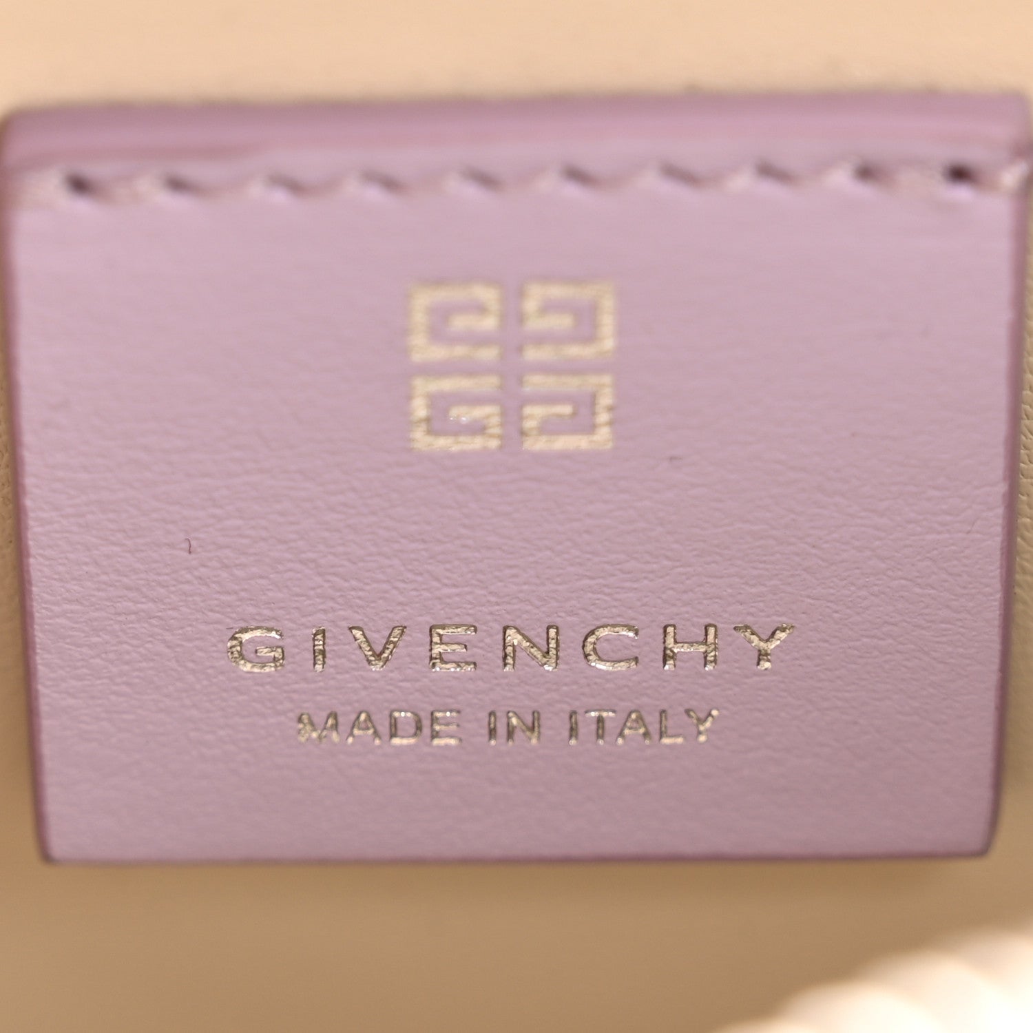 Givenchy Smooth Calfskin Small Moon Cut Out Shoulder Bag Mauve 6 of 11