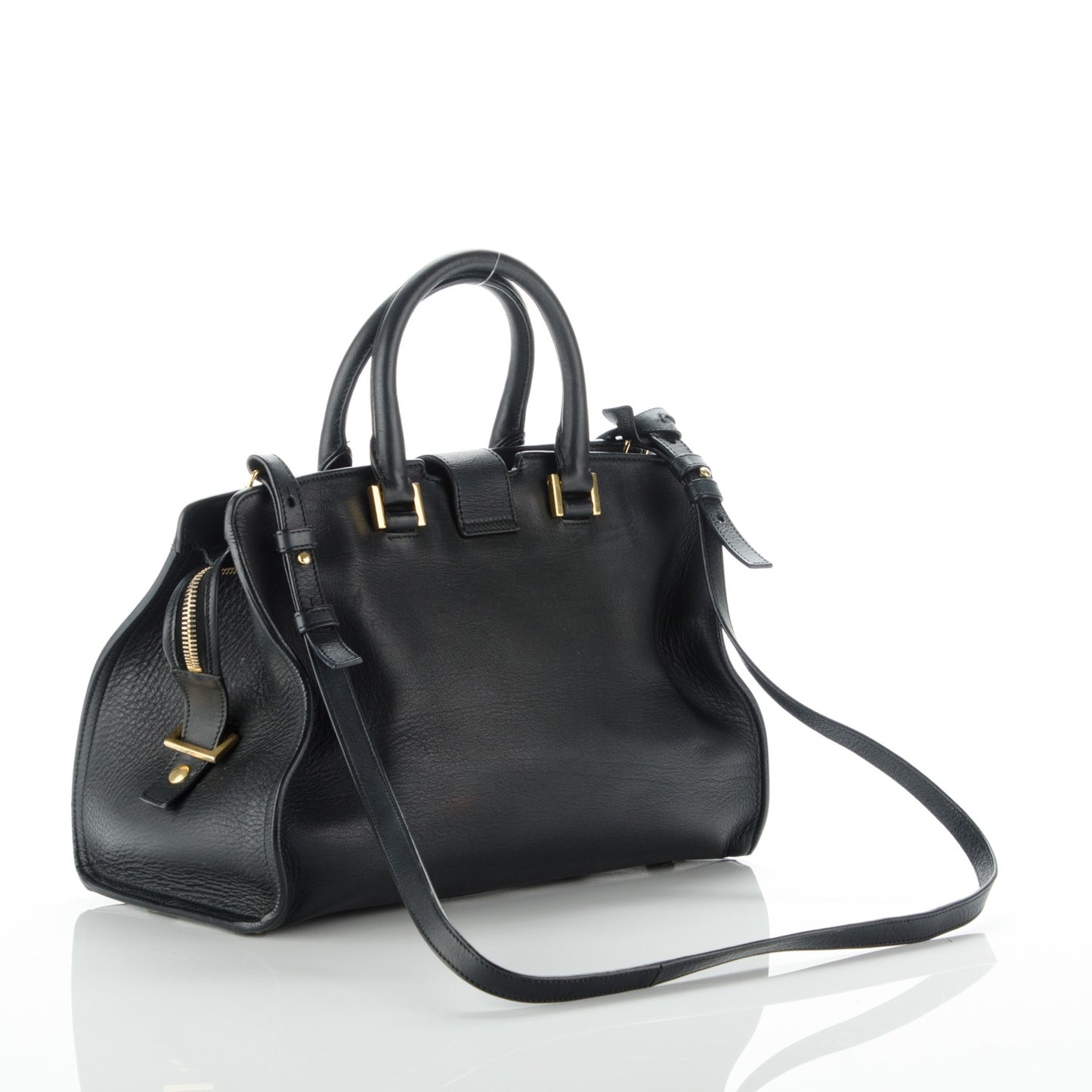 Calfskin Small Classic Y Cabas Black