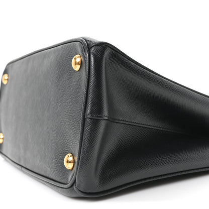 Prada Saffiano Small Galleria Double Zip Tote Black 9 of 9