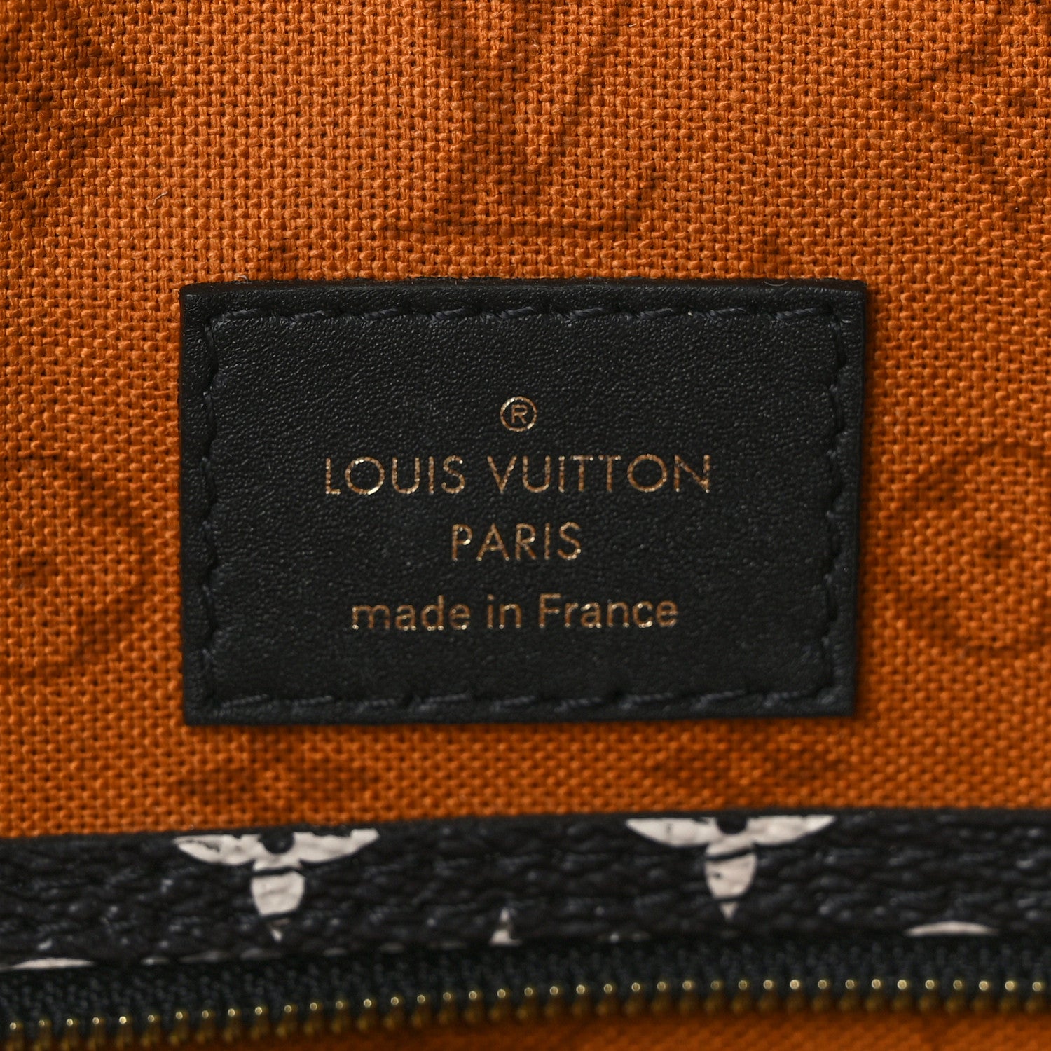 Louis Vuitton Monogram Giant Crafty Neverfull MM Creme Caramel 6 of 9