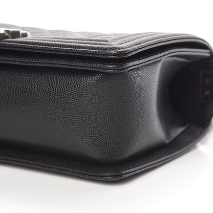 Chanel Caviar Quilted Medium Boy Flap Black 6 of 11