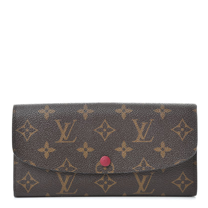 Louis Vuitton Monogram Emilie Wallet Fuchsia 1 of 8