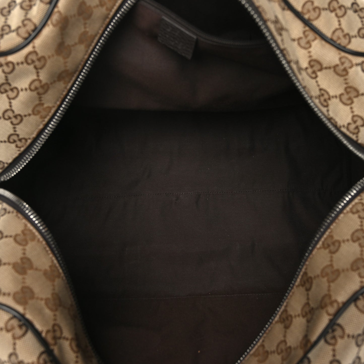 Monogram Dollar Calfskin Boston Duffle Bag Beige Ebony Testa di Moro Marrone Scuro