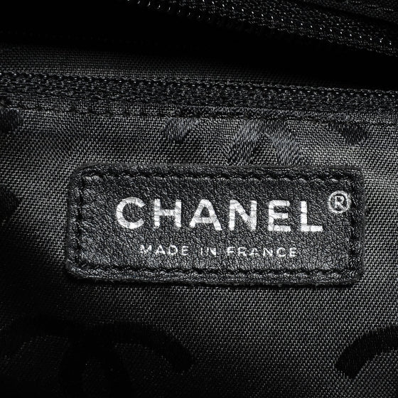 Chanel Calfskin Quilted Small Cambon Tote Beige Black 7 of 8