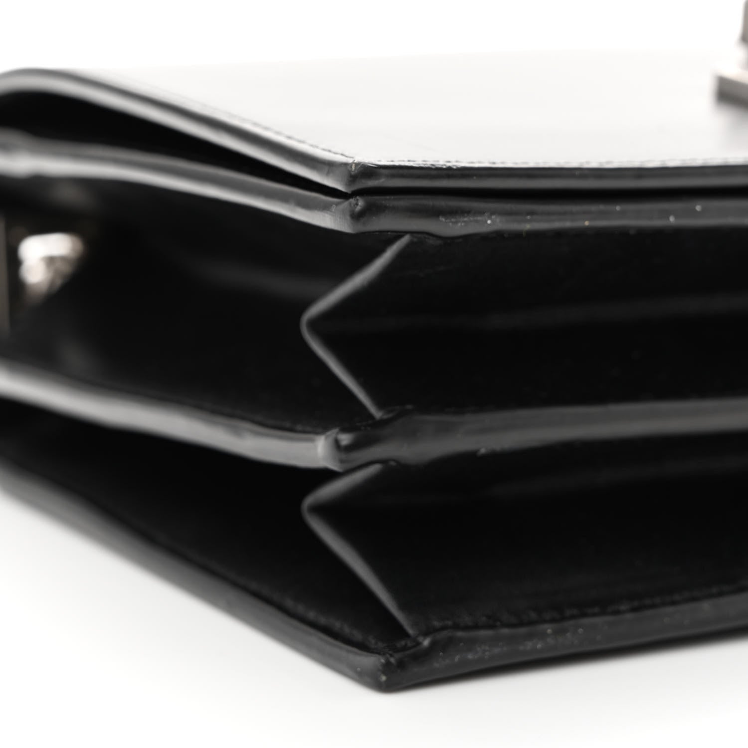 Saint Laurent Calfskin Metropolis Chain Shoulder Bag Black 10 of 12