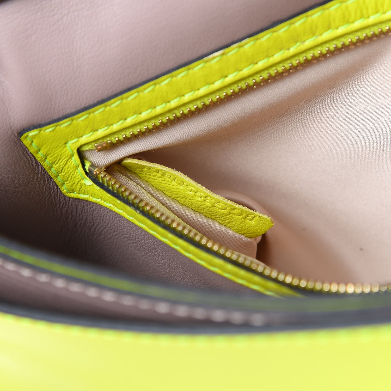 Valentino Garavani Nappa Rockstud Wristlet Clutch Yellow Fluo 6 of 9