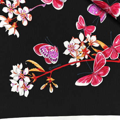 Hermes Silk Vol Amoureux des Azures Scarf 90 4 of 5