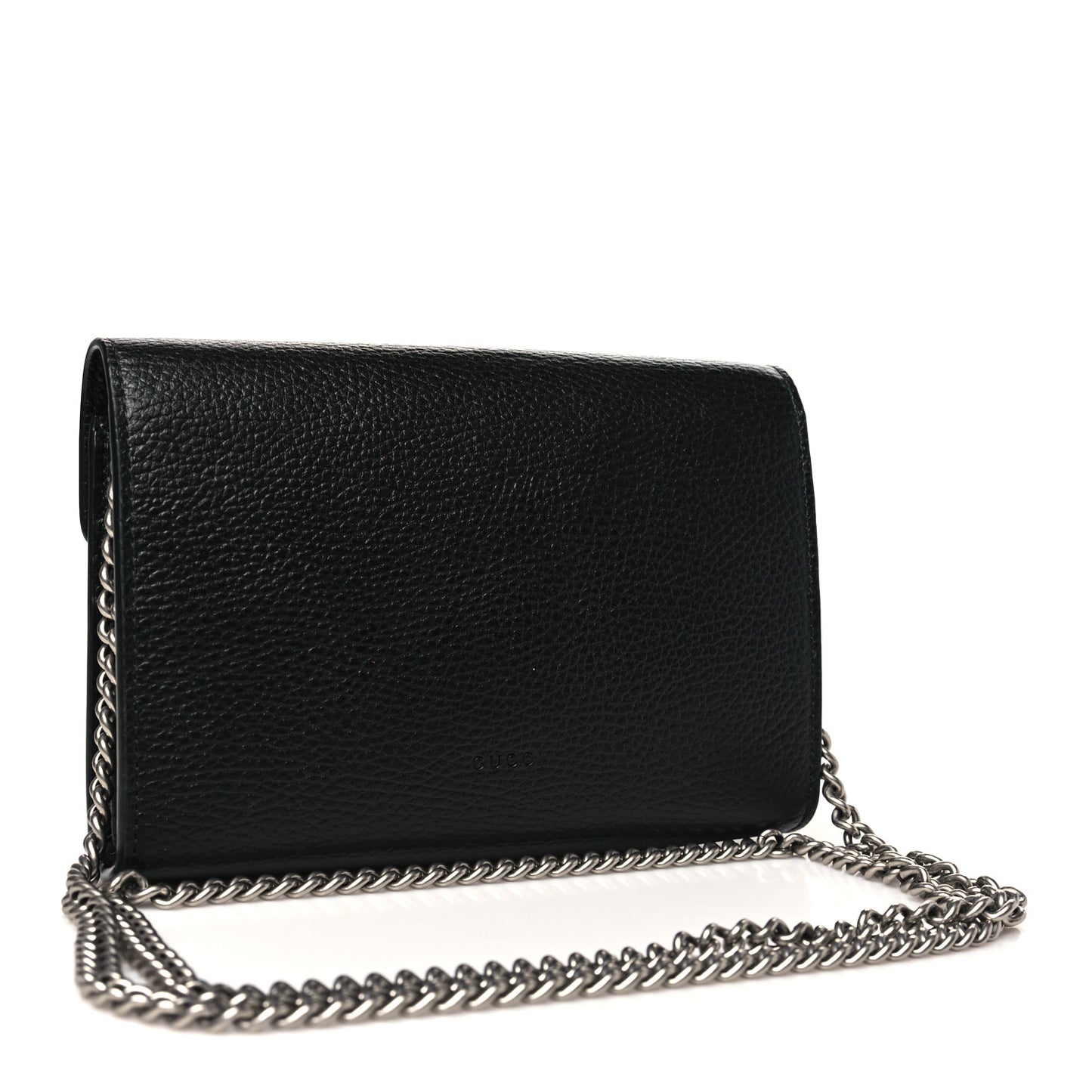Calfskin Mini Dionysus Chain Wallet Black