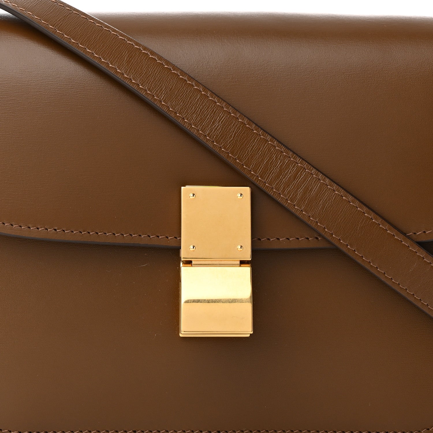Celine Box Calfskin Teen Classic Box Flap Bag Camel 7 of 9