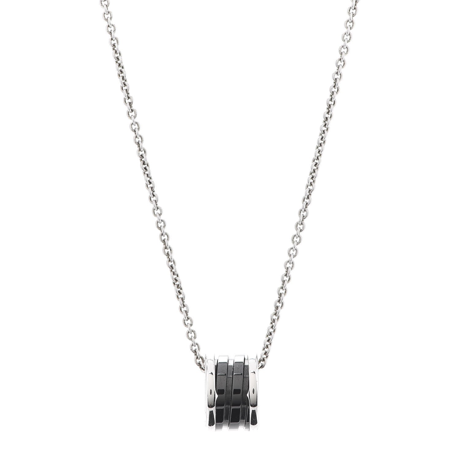 Bulgari Sterling Silver Ceramic Save The Children Pendant Necklace 1 of 6