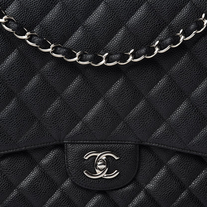 Chanel Caviar Quilted Maxi Single Flap Black 12 of 13