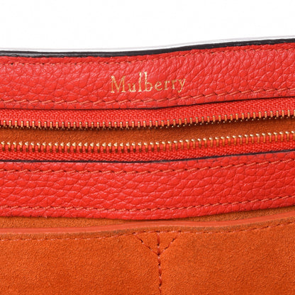 Mulberry Small Classic Grain Calfskin New Bayswater Fiery Red 6 of 8
