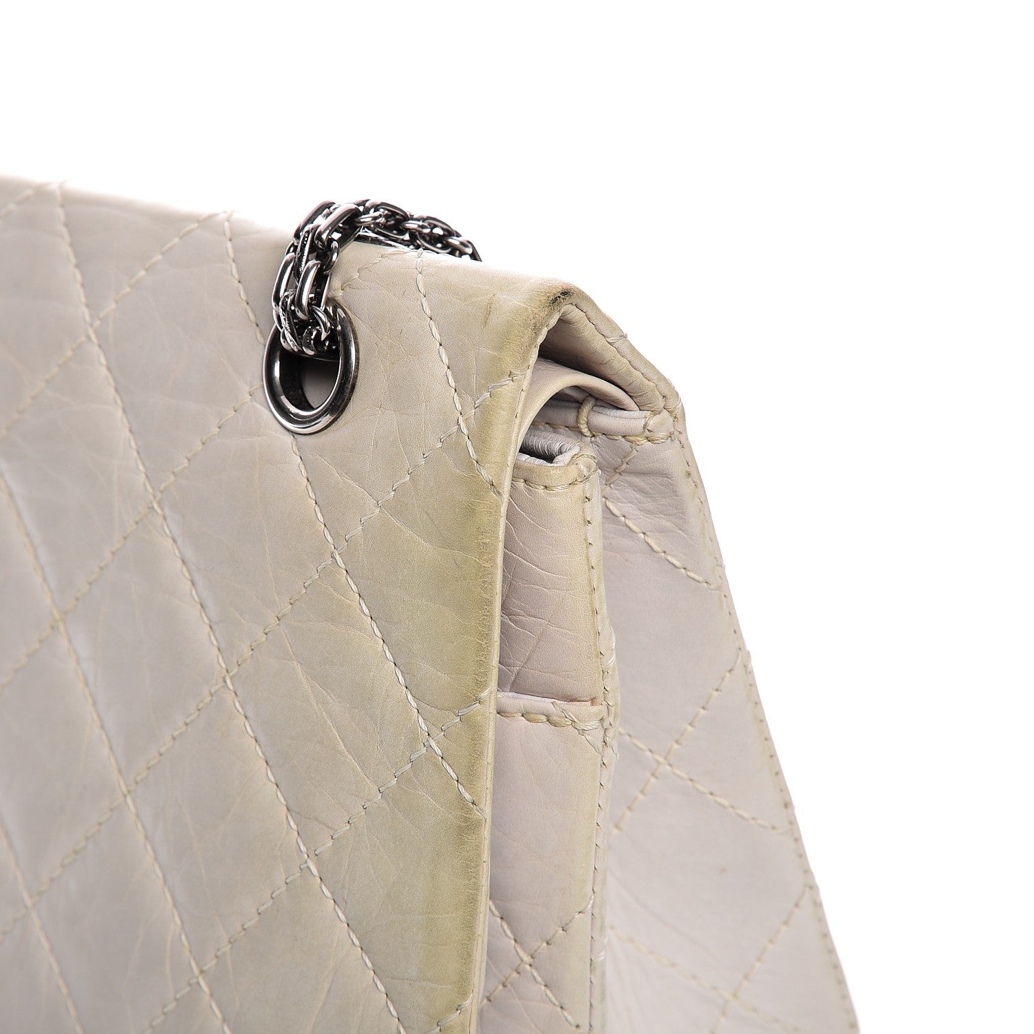 Chanel Aged Calfskin Quilted 2.55 Reissue 227 Flap White 13 of 22