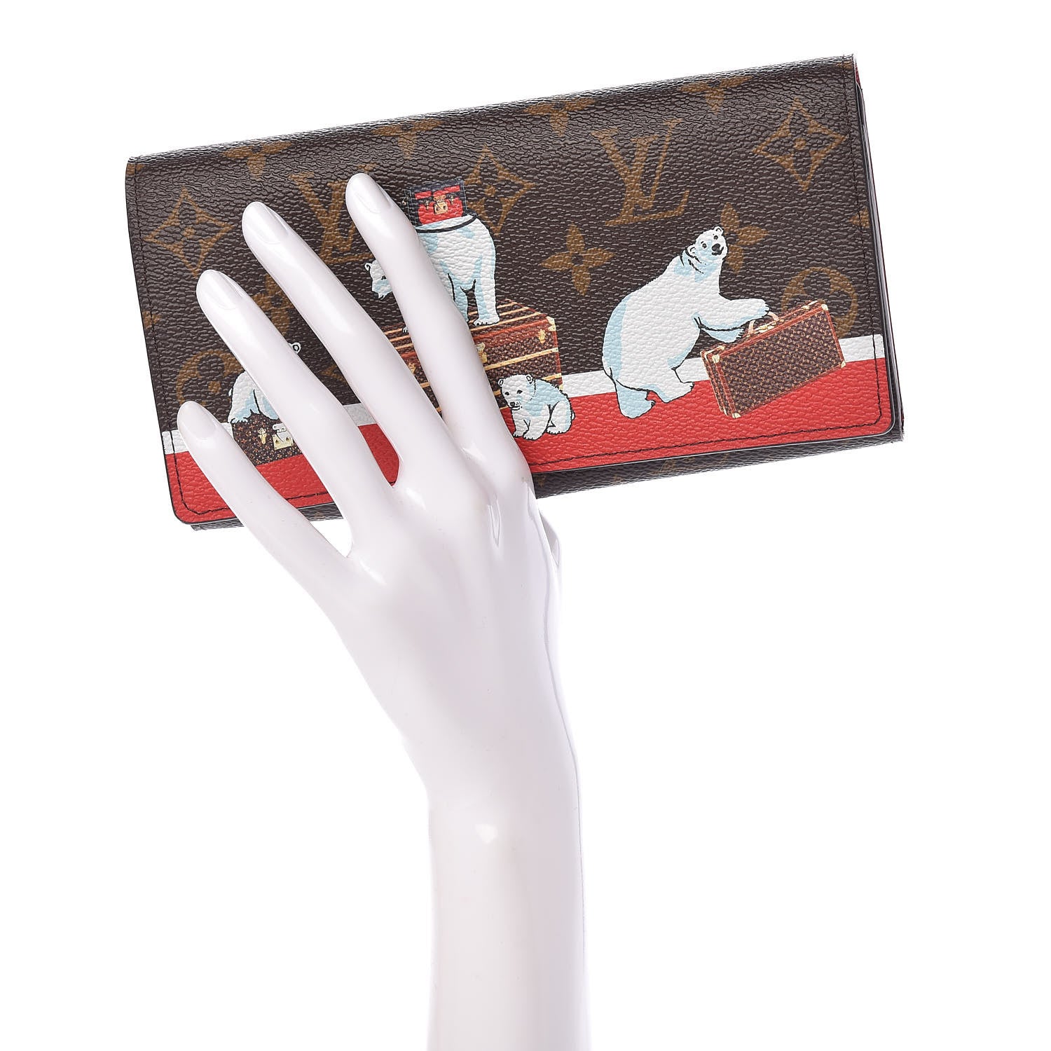 Louis Vuitton Monogram 2017 Christmas Animation Sarah Wallet 2 of 7
