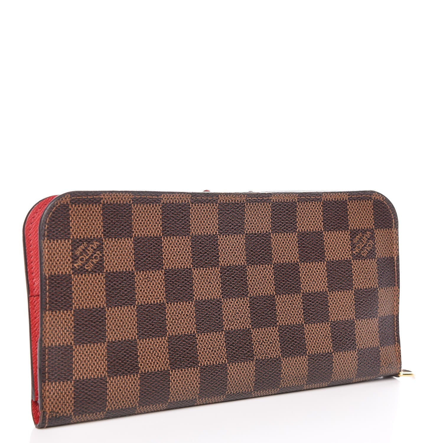 Louis Vuitton Damier Ebene Insolite Wallet Red 3 of 9