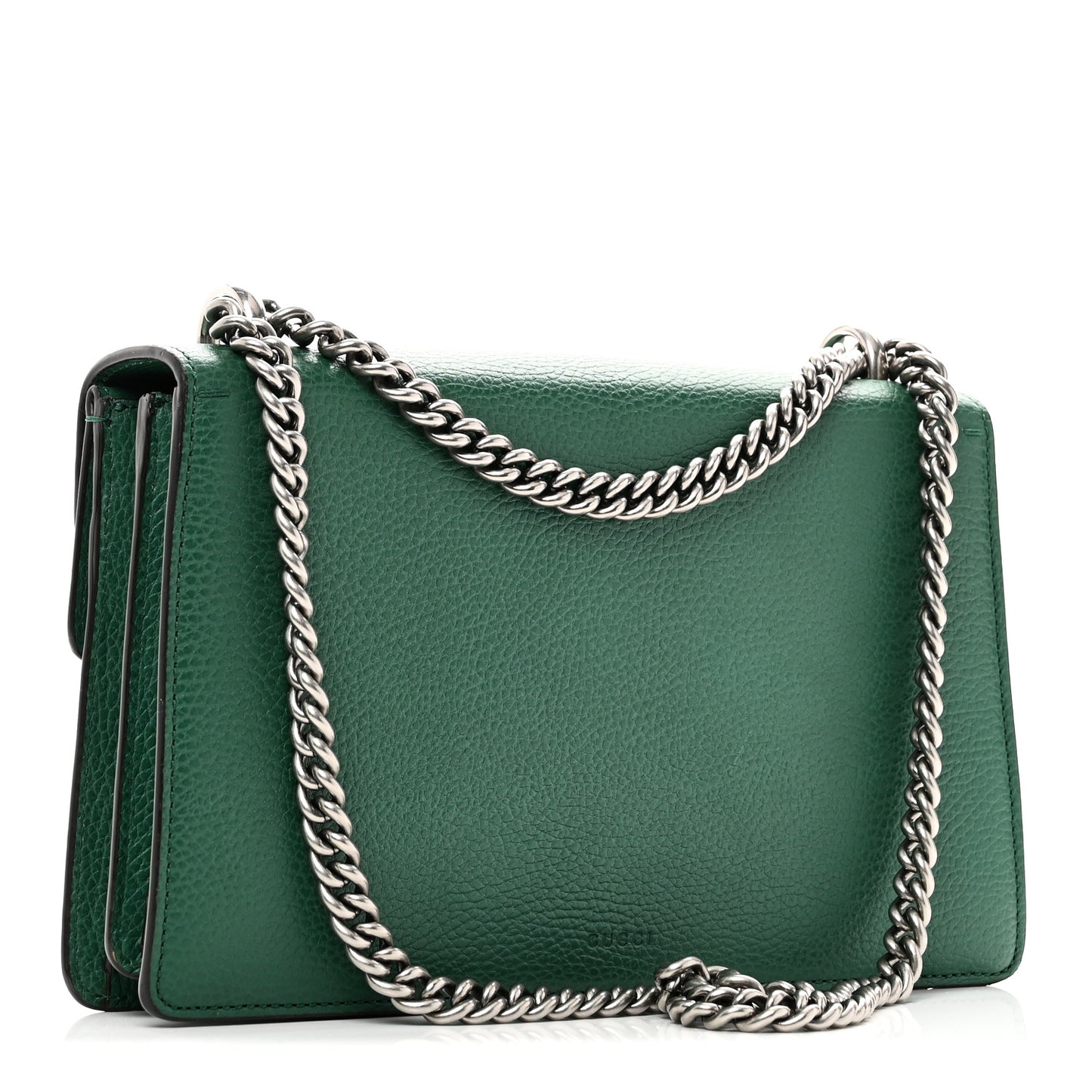 Pebbled Calfskin Small Dionysus Shoulder Bag Emerald