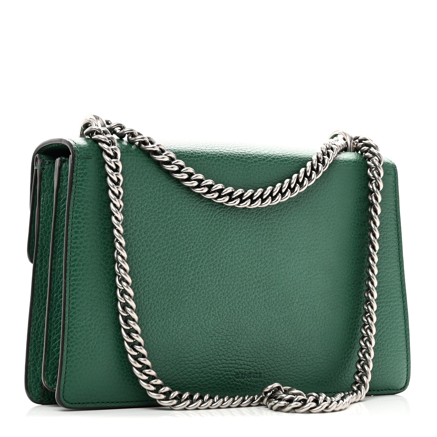 Gucci Pebbled Calfskin Small Dionysus Shoulder Bag Emerald 3 of 10