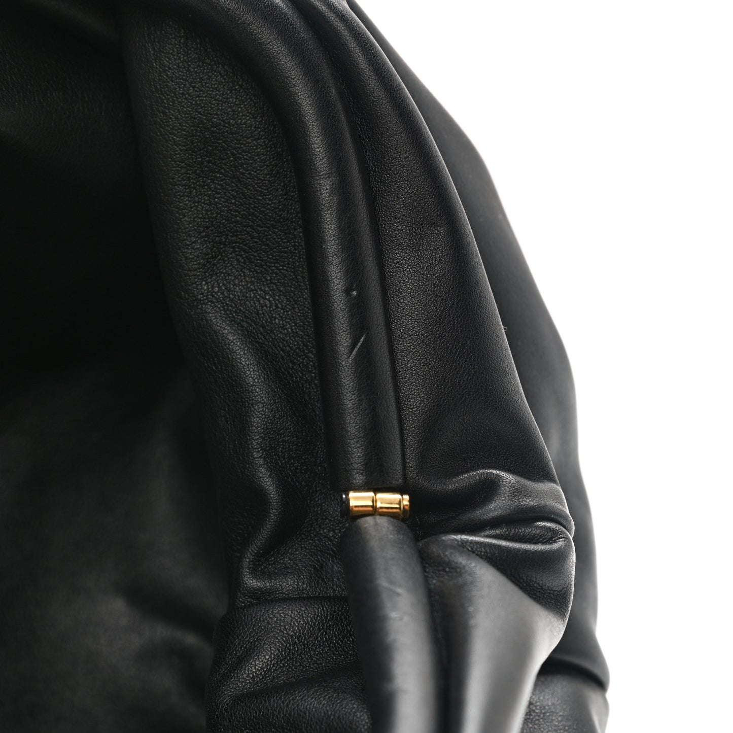 Smooth Butter Calf The Pouch Oversized Clutch Black
