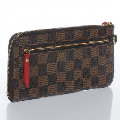 Louis Vuitton Damier Ebene Complice Trunks and Bags Wallet Red 3 of 7
