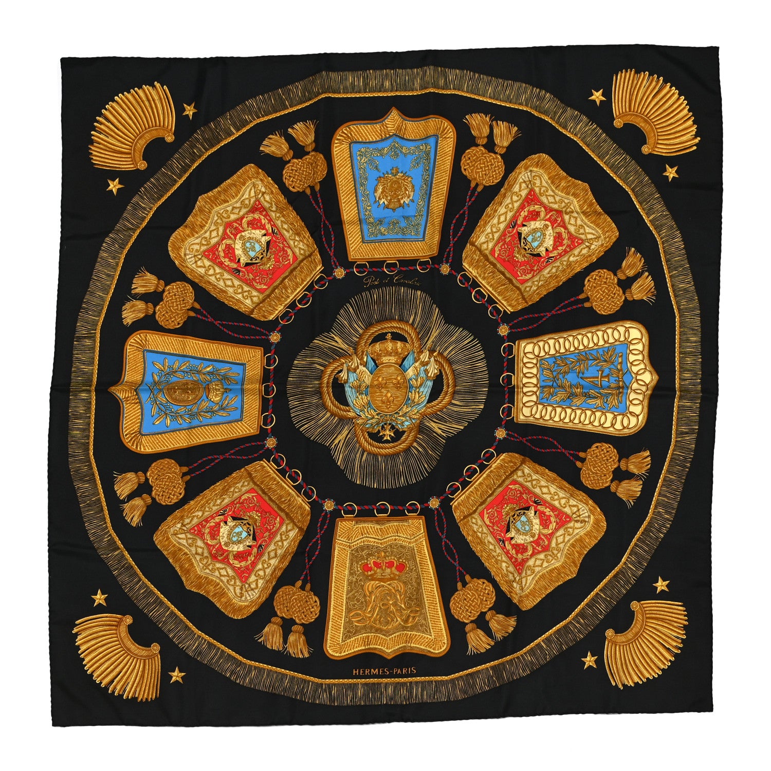 Hermes Silk Poste et Cavalerie Scarf 90 1 of 4