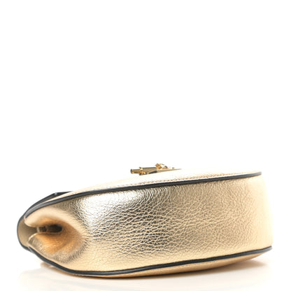 Chloe Metallic Goatskin Mini Drew Shoulder Bag Pale Gold 4 of 10