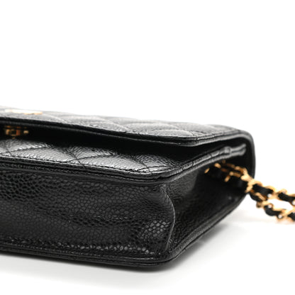 Chanel Caviar Quilted Wallet On Chain WOC Black 11 of 11