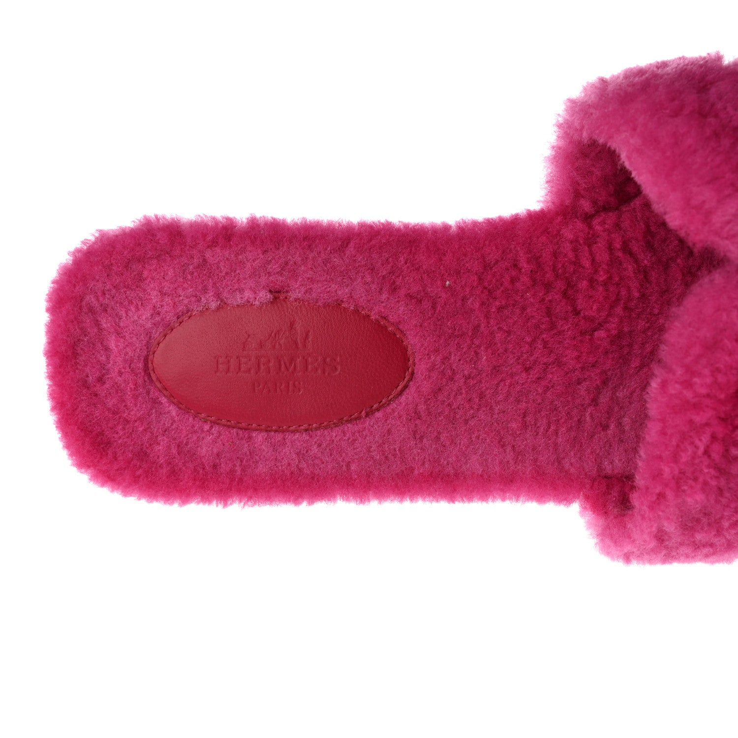 Hermes Woolskin Oran Sandals 39 Rose Fuchsia 7 of 8