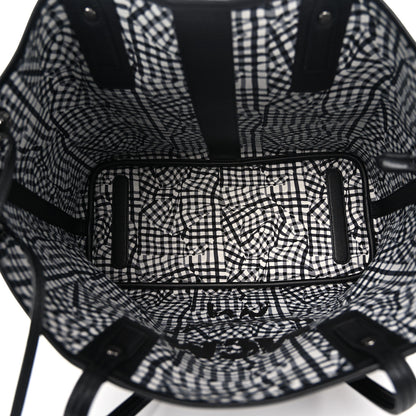 MCM Grained Calfskin Visetos Medium Liz Reversible Shopper Tote Black 8 of 14